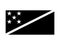 Solomon Islands Flag Black and White. Country National Emblem Banner. Monochrome Grayscale EPS Vector File