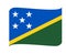 Solomon Islands Flag National Oceania Emblem Ribbon Icon Vector