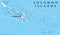 Solomon Islands Political Map