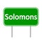 Solomons road sign.