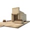 Solomons Temple on white. 3D illustration