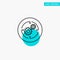 Solution, Business, Company, Finance, Structure turquoise highlight circle point Vector icon