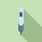 Solution chemical ph meter icon flat vector. Medical experiment