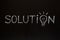 Solution concept on blackboard