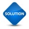 Solution elegant blue diamond button