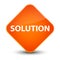 Solution elegant orange diamond button