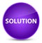 Solution elegant purple round button
