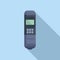 Solution food ph meter icon flat vector. Paper sensor