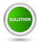 Solution prime green round button