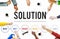 Solution Problem Solving Share Ideas Concept