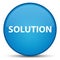 Solution special cyan blue round button