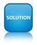 Solution special cyan blue square button