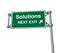 Solutions Freeway Exit Sign highway street