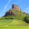 Solutre Rock with vineyards in Burgundy