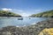 Solva Harbour and St Brides Bay at Low Tide