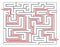 Solved maze vector symbol icon design.