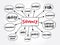 Solvency mind map, business concept for presentations and reports