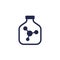 solvent bottle icon on white