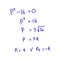 Solving quadratic equations by factoring. Algebra, calculus senior high.