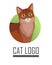 Somali Cat Vector Flat Design Illustration