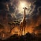 Somali Giraffe  Made With Generative AI illustration