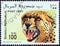 SOMALIA - CIRCA 1997: A stamp printed in Somalia shows a cheetah Acinonyx jubatus, circa 1997.