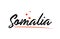 Somalia country typography word text for logo icon design