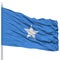 Somalia Flag on Flagpole