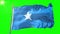 Somalia flag seamless looping 3D rendering video. Beautiful textile cloth fabric loop waving
