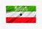 Somaliland hand painted waving national flag.