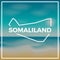 Somaliland map rough outline against the backdrop.