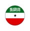 Somaliland Territory push button circle Vector Flag, a self governing part of the Horn of Africa country Somalia.