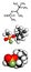 Soman nerve agent, molecular model