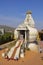 SOMATANE TOLL PLAZA, PUNE, INDIA, December 2017, Devotee at Shree Shankheshwar Parshnath Tirth - Jain Kalash Temple, Pune