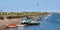 Some brightly coloured boats at Wells