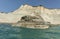 some of the cliffs on the island of corfu in greece can only be admired from the sea