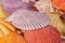 Some colorful sea shells macro