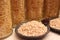 Some dried pearl barley in a bowl