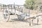 Some Photos of Old indian wooden bullock cart in green farm. Vintage style wooden bullock cart in rusty brown colour with pleasant