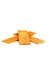 Some whole wheat crackers on white background