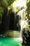  Somerset waterfalls in jungle and cave near Portland, Jamaica