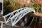 Somesville wooden bridge with reflections in water