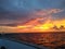 Somewhere in Maldives / while sailing sunset captured