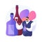 Sommelier abstract concept vector illustration.