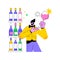 Sommelier abstract concept vector illustration.