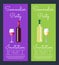 Sommelier Party with Dates on Vector Illustration