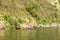 Somoto,Nicaragua,Juanuary 2,2018:people in river boat in somoto canyon, Nicaragua