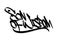 SON OF WISDOM word graffiti tag style