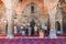 SONA MASJID, BANGLADESH - NOVEMBER 11, 2016: Interior of Choto Shona Mosque Small Golden Mosque in Banglade