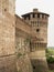 Soncino medieval castle view in Italy